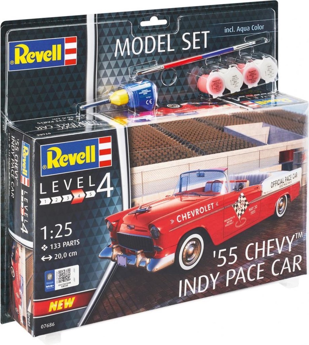 Revell Level 4 Modelset 55' Chevy Indy Pace Car