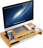 Nancy's Monitor Verhoger Standaard - Laptop Beeldschermverhoger - Laptoptafel Bamboe