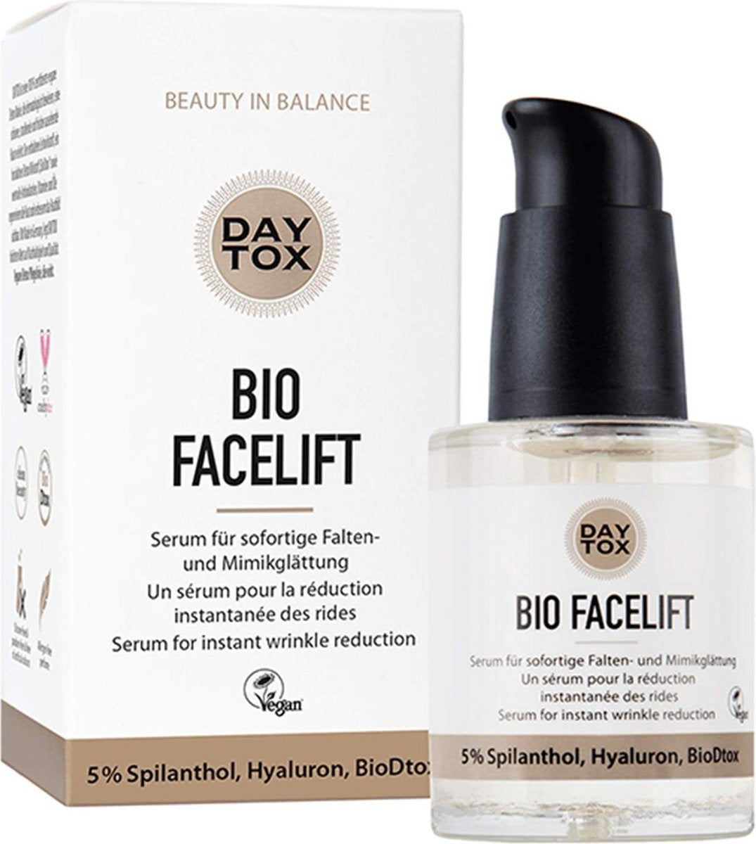 DAYTOX - Bio Facelift - serum tegen rimpels  met spilanthol en hyaluronzuur - veganistisch