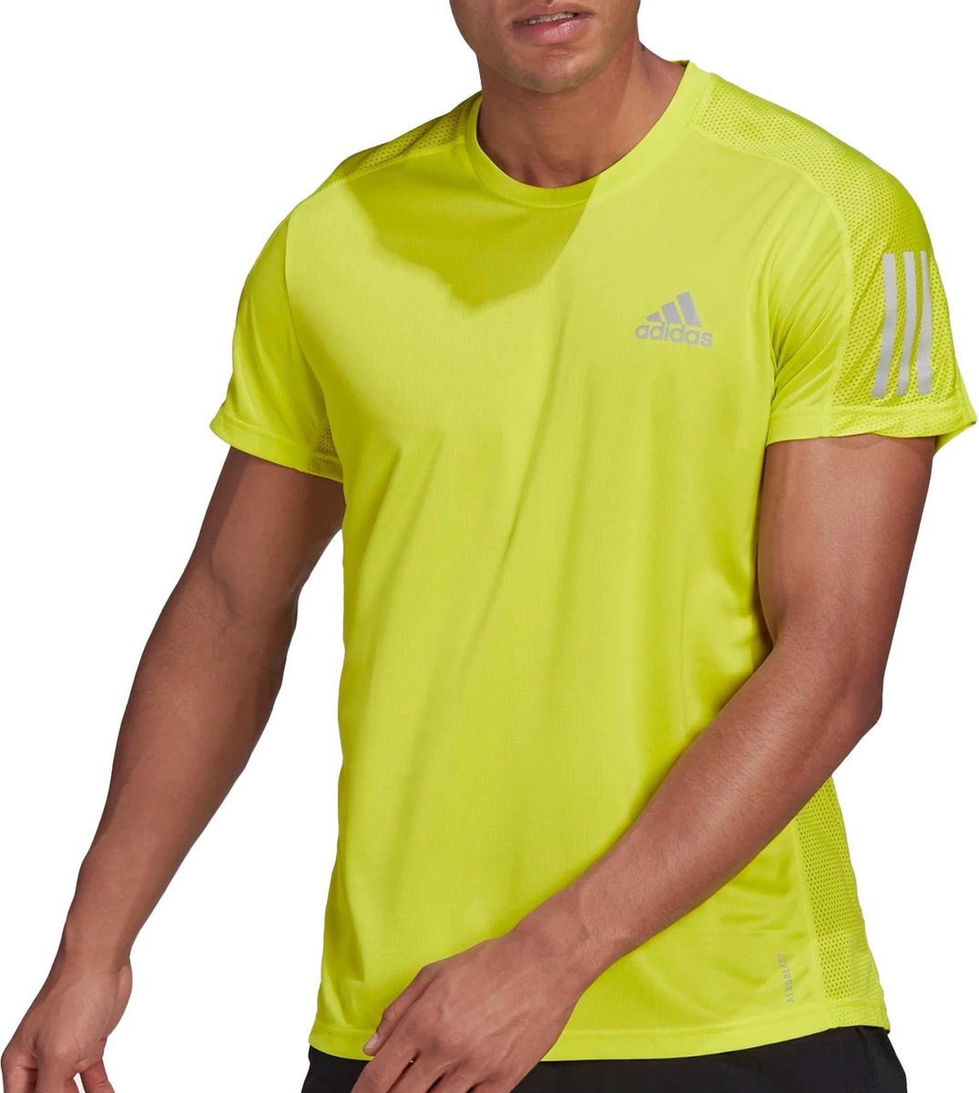 adidas Sportshirt - Maat M  - Mannen - Neon geel