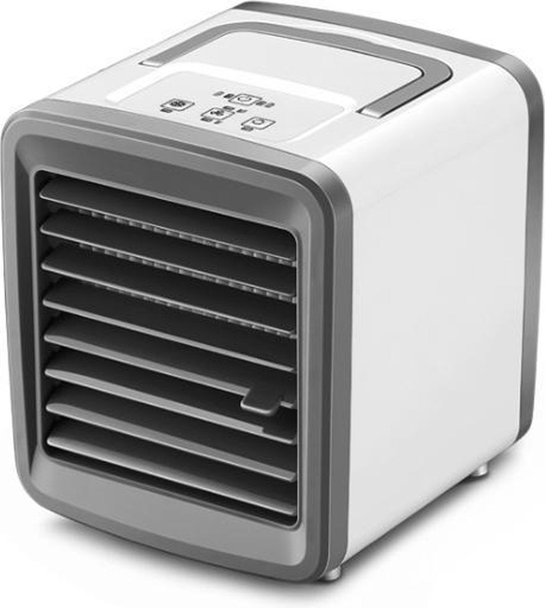 Fuegobird mini-luchtkoeler-persoonlijk bureau \ Airco \ Ventilator \ Aircooler \ Slaapkamer \ Auto USB luchtkoeler - kleine draagbare luchtkoeler - spray - bevochtiging - led-nachtlampje - wit