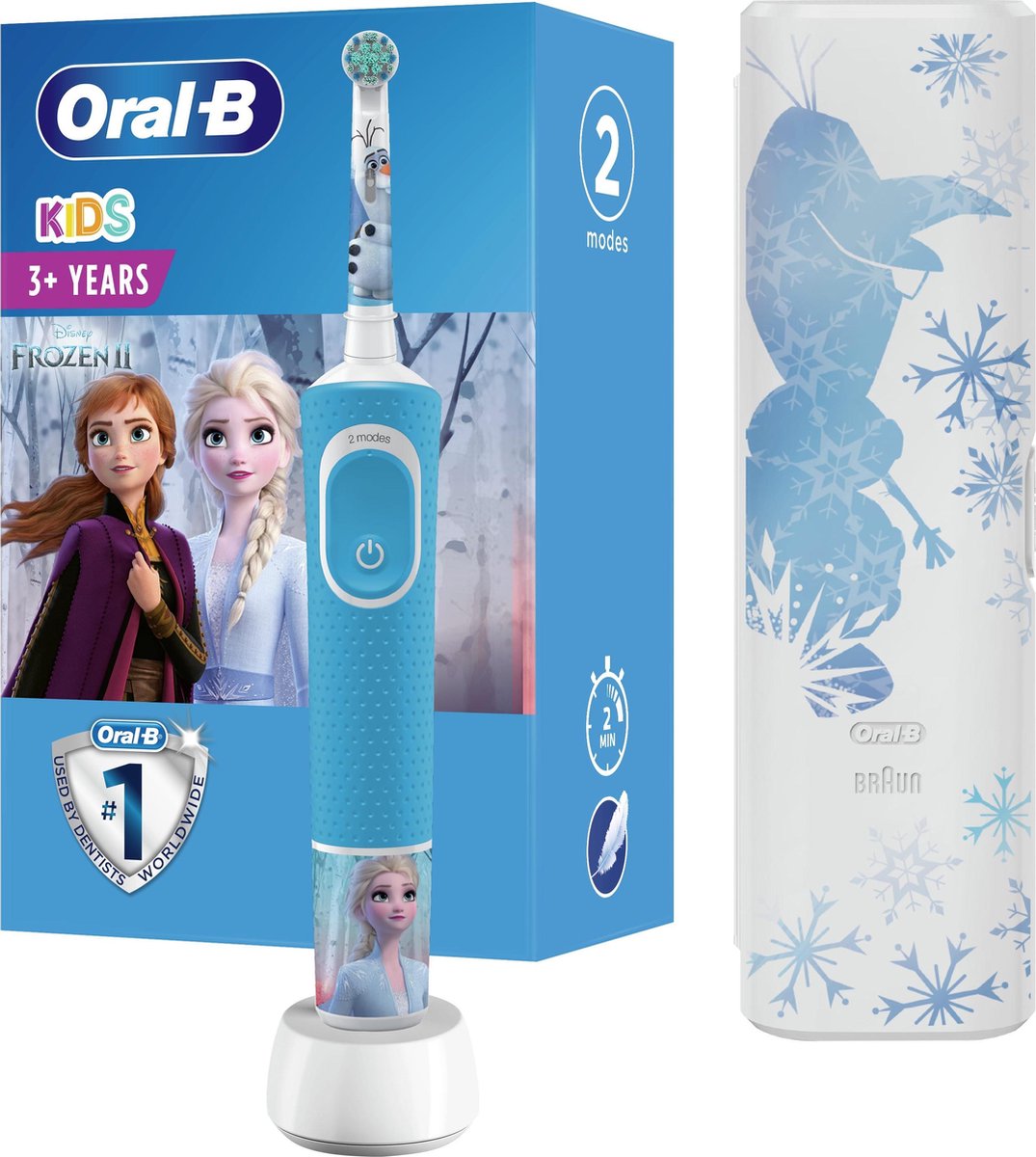Oral-B Kids Frozen 2 - Elektrische Tandenborstel - Powered By Braun - 1 Handvat en 1 opzetborstel