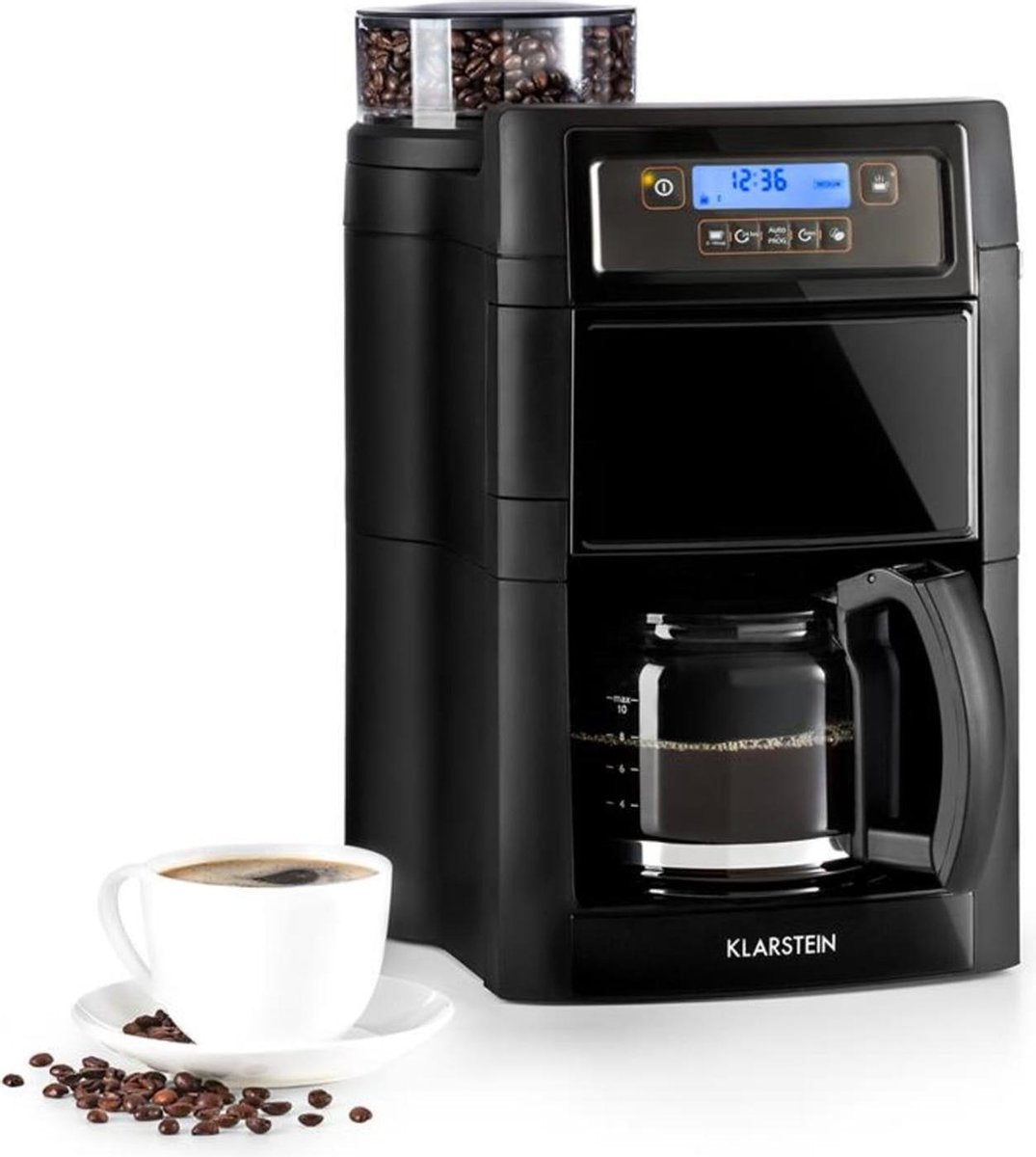 Klarstein Aromatica II Duo koffiezetapparaat geïntegreerd maalwerk 1