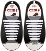 CLIKS elastische veters wit - elastieken veters - kids - volwassenen
