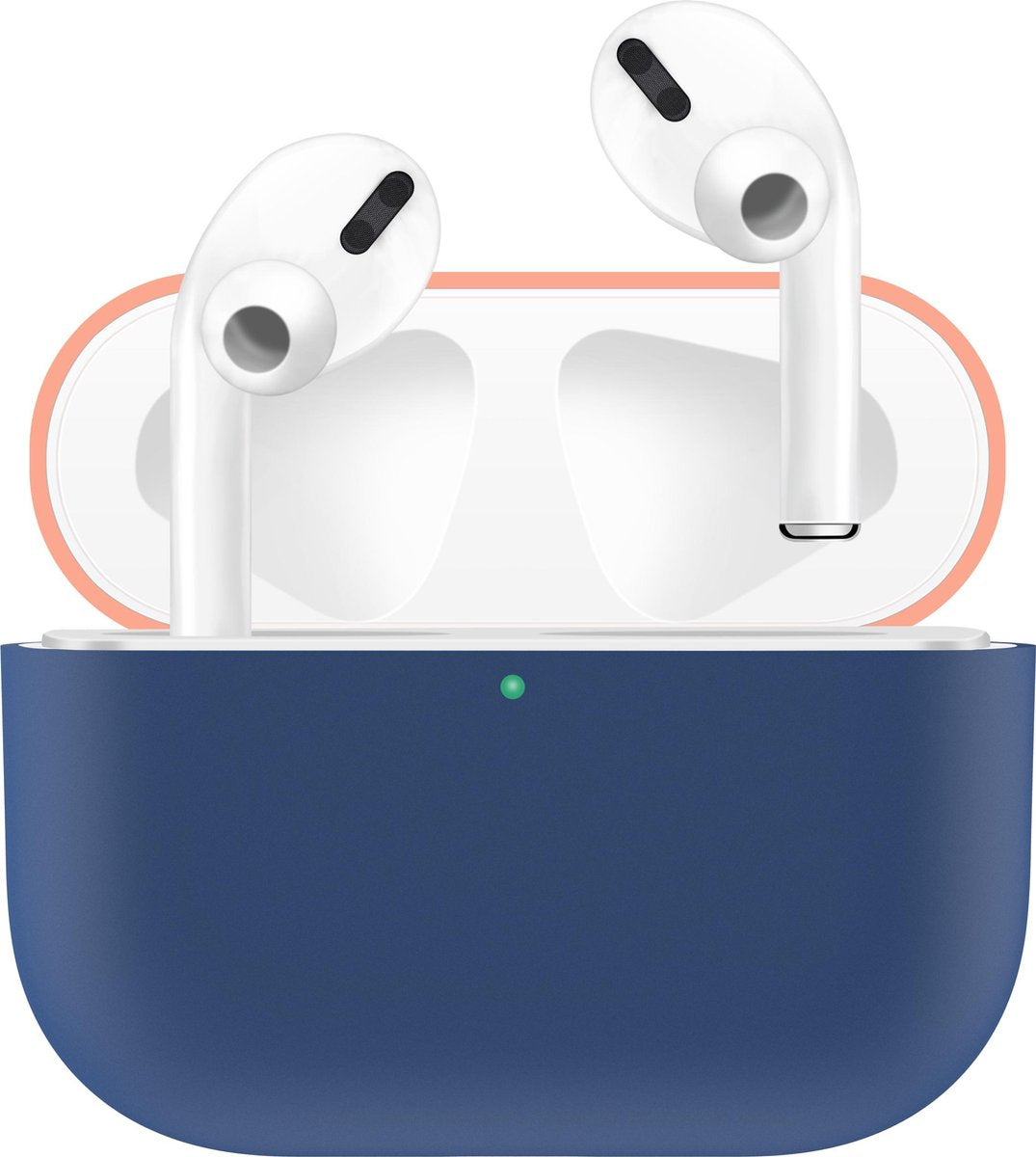KELERINO. Siliconen Case voor Apple AirPods Pro - Hoesje - Blauw / Oranje