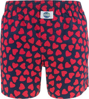 DEAL boxershort hearts blauw - M
