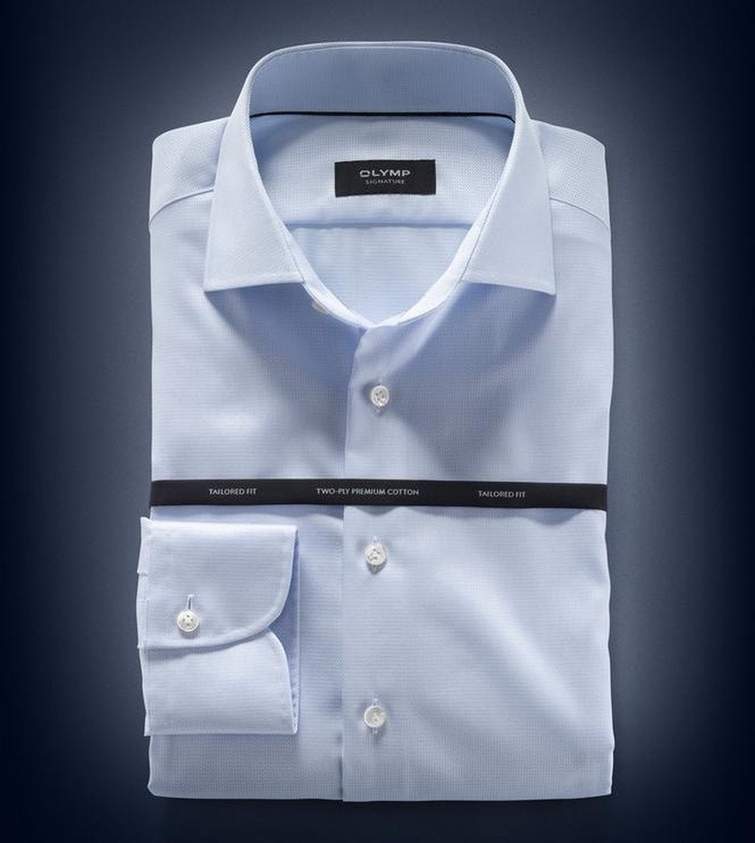 Olymp - Savio Signature Tailored Fit - Lichtblauw - 41