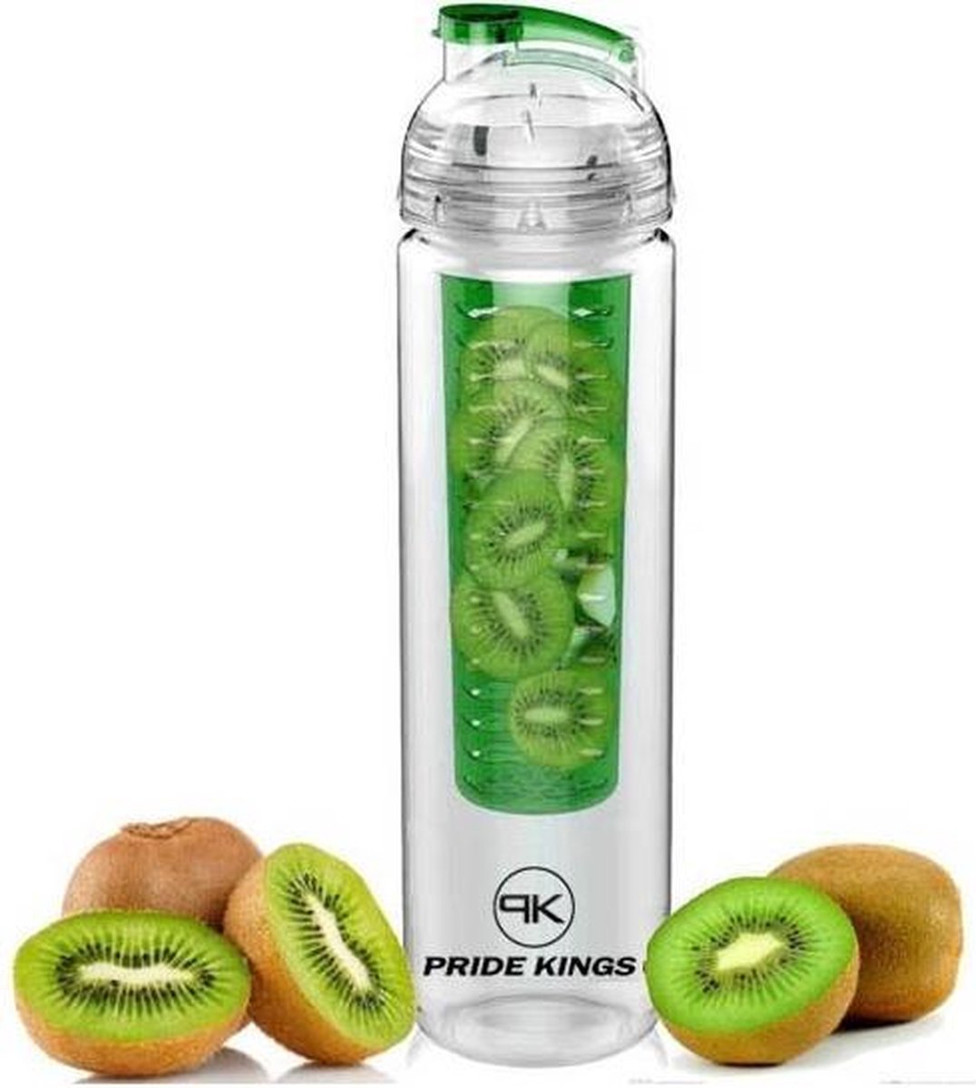 Fruitwater Fles Fruit Infuser Groen - nieuwste model ǀ Pride Kings®