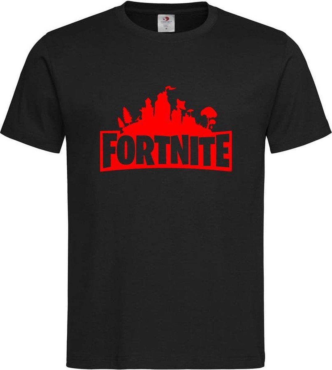Zwart T shirt met Rood "Fortnite Battle Royal"  print size XXL