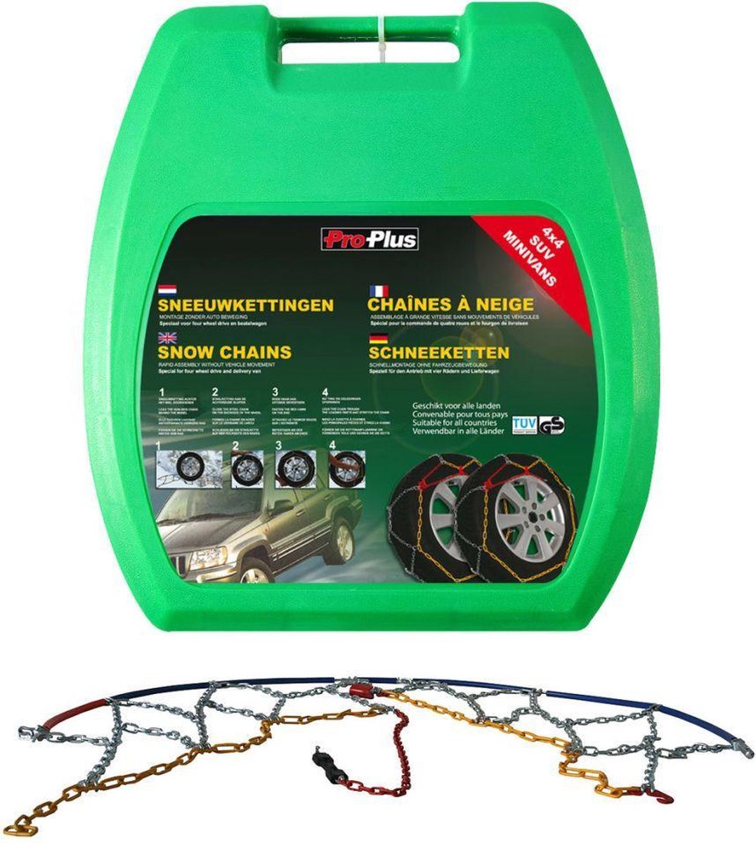 PAT auto sneeuwketting 16 mm KB45 (2 stuks)