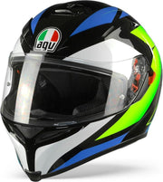 Agv K5 S Max Vision Core Zwart Cyan Geel Fluo Integraalhelm - Motorhelm - Maat M/S