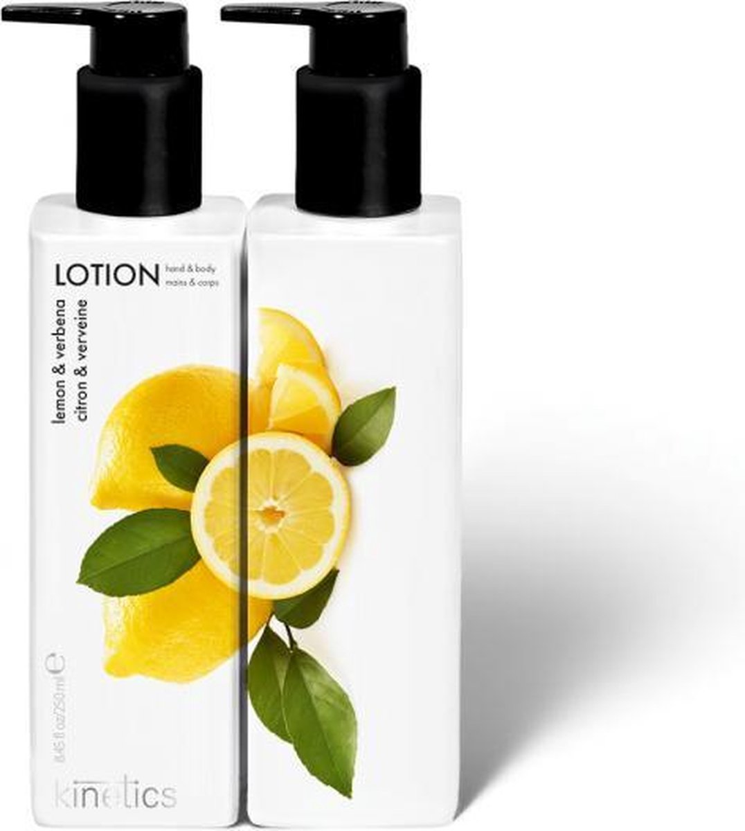 Kinetics Hand & Bodylotion 250ml pompfles Lemon & Verbena