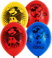 AMSCAN - 6 kleurrijke latex Mickey Mouse ballonnen - Decoratie > Ballonnen