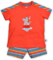 Woody - Unisex Pyjama - Grenadine Rood - Nijlpaard - 181-3-PUS-S/438 - Maat 56