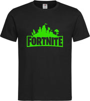 Zwart T shirt met Groen "Fortnite Battle Royal"  print size XL