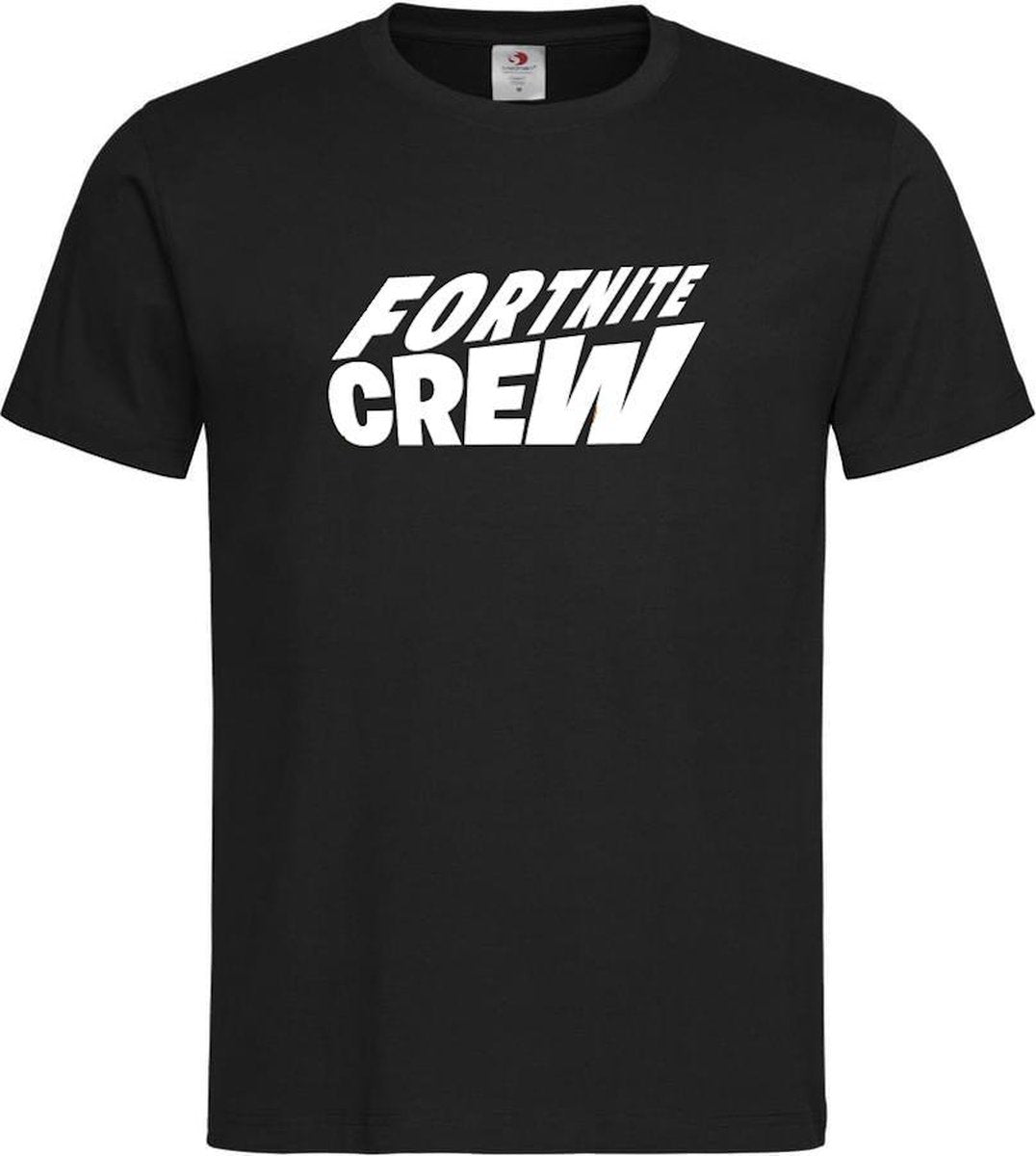 Zwart T shirt met wit logo " Fortnite Crew " print size XXL