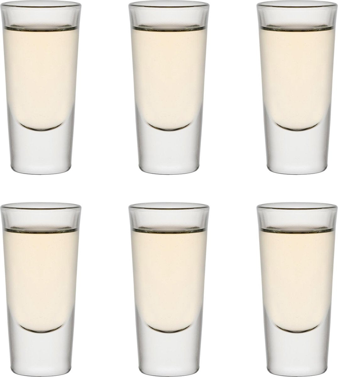Libbey shotglas Tequila Shooter - 30 ml / 3 cl - 6 stuks - shotglas - ideaal voor drankspellen - vaatwasserbestendig - hoge kwaliteit