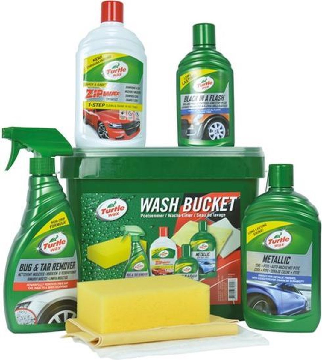 Turtle Wax Car Care Set Kit Emmer | 7-delig Auto poets pakket compleet