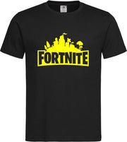 Zwart T shirt met Geel "Fortnite Battle Royal" print size L