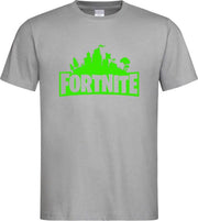 Grijs T shirt met Groen "Fortnite Battle Royal" print size M