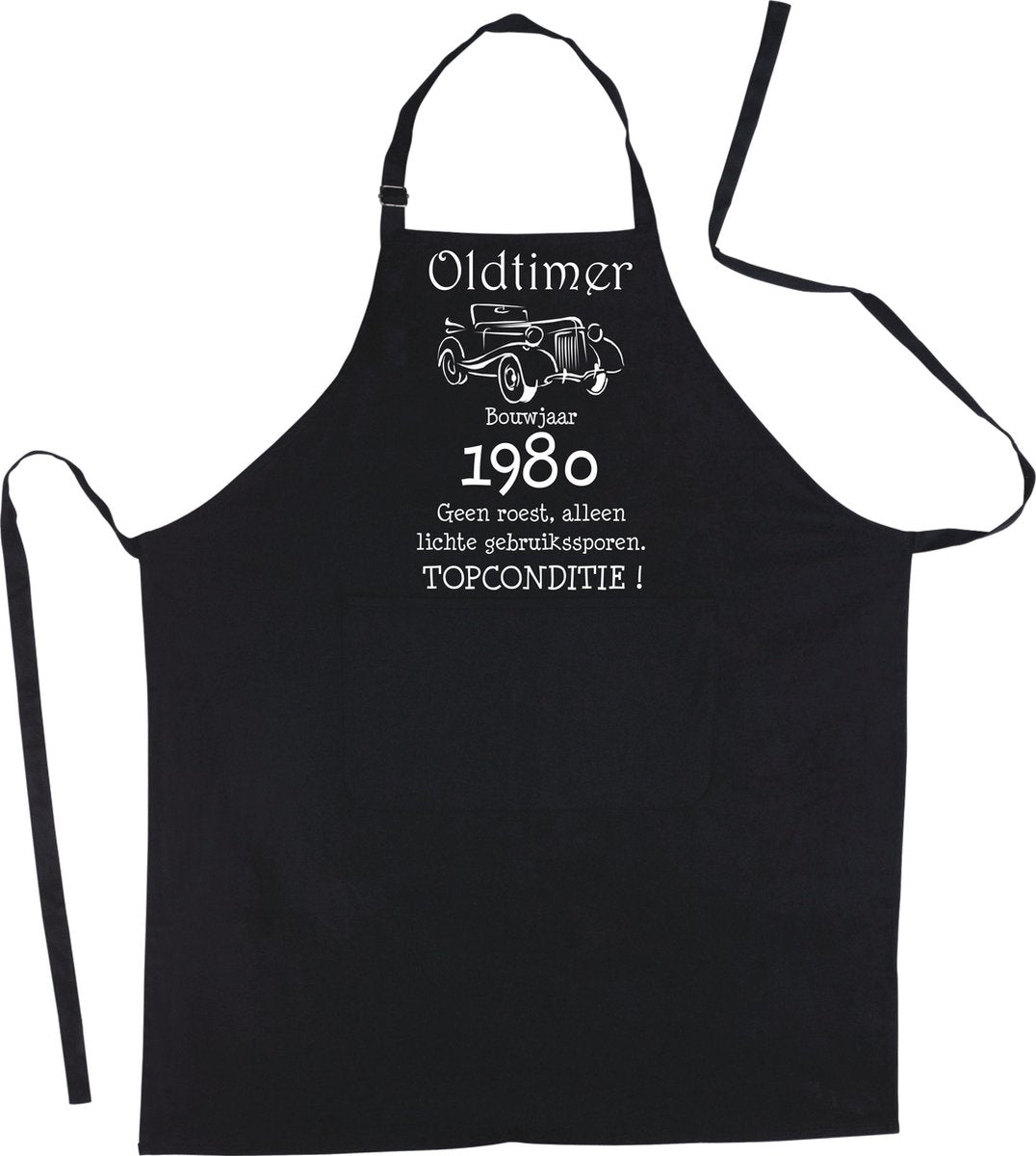 Mijncadeautje Luxe Keukenschort Oldtimer 1980