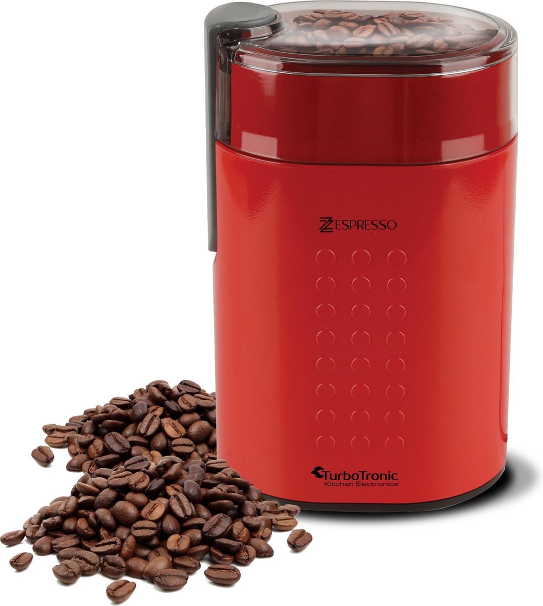 TurboTronic TT-CG5 Electrische Koffiemolen Rood