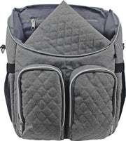 Dooky Diaper 2-in-1 Luiertas Rugtas - Incl Verschoningsmatje - Grijs