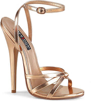Devious Hoge hakken -41 Shoes- DOMINA-108 Paaldans schoenen Goudkleurig