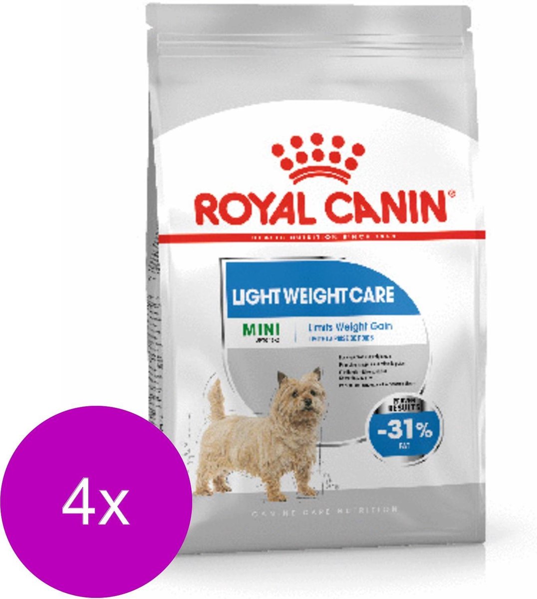 Royal Canin Ccn Light Weight Care Mini - Hondenvoer - 4 x 3 kg