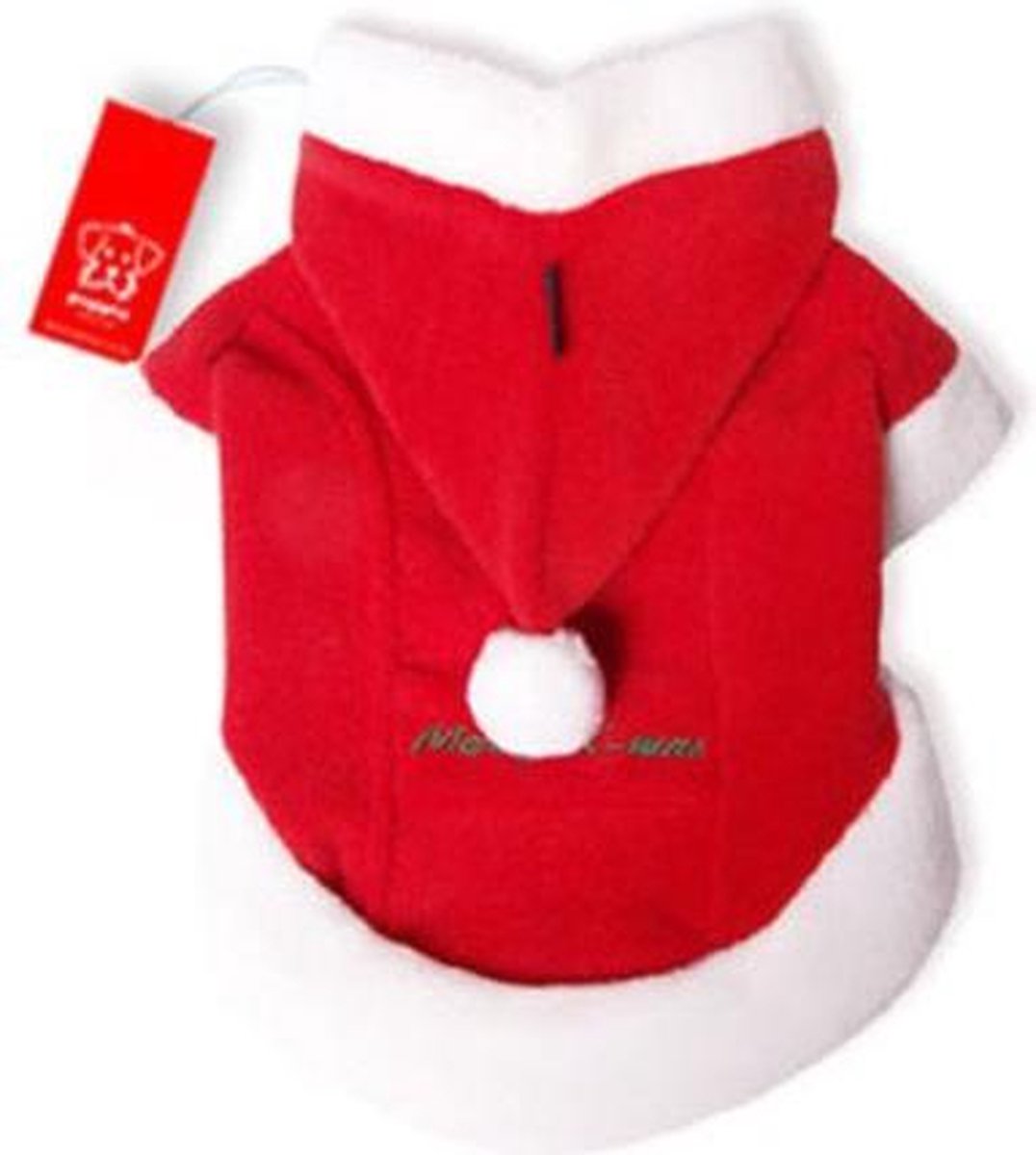 Puppia kerstmantel rood :omtrek nek: 37 cm
