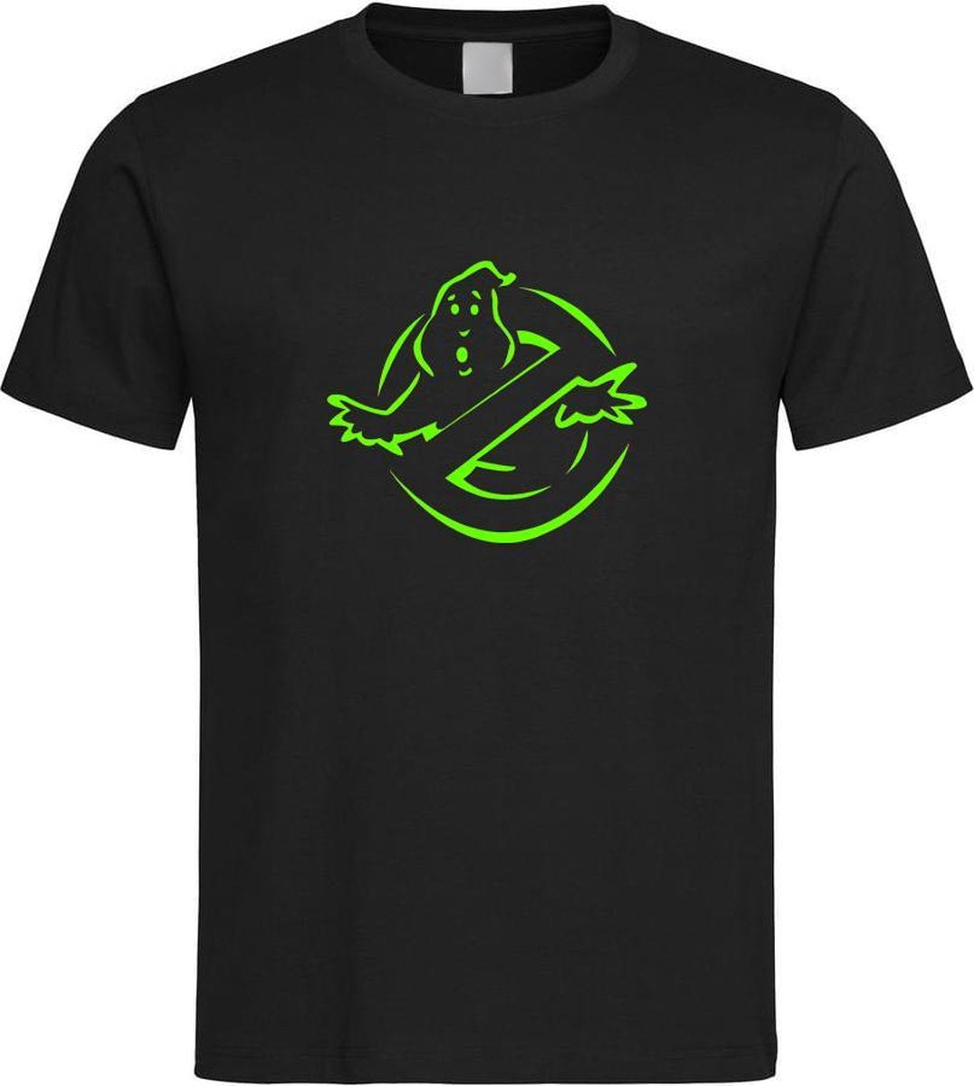 Zwart T-shirt met Groene “ Ghostbusters “ print maat XL