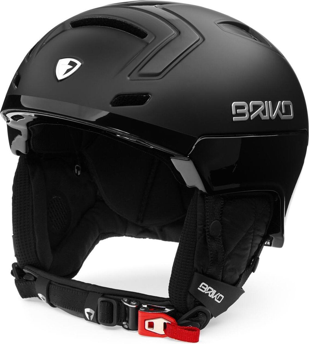 Briko Stromboli Ski helmet MATT SHINY BLACK - Maat M/L