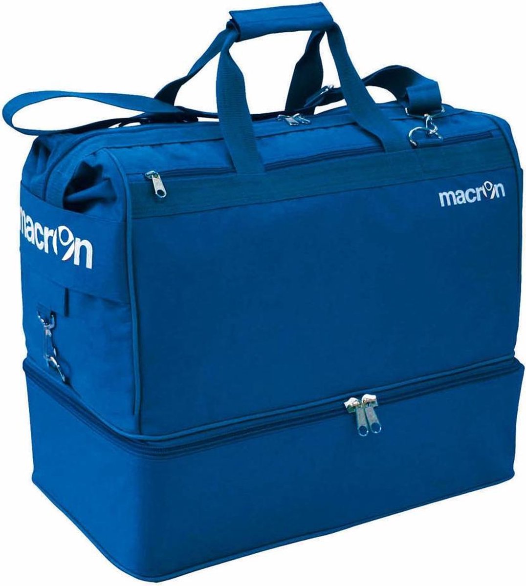 Macron sporttas kleur blauw maat L