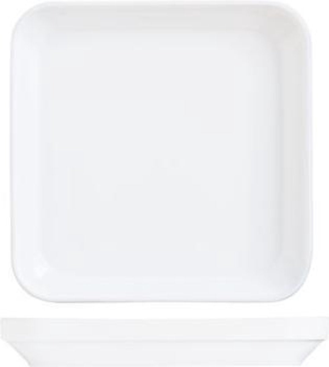 Restaurant Uni Vierkant Dinerbord - Ø 20 cm - Wit
