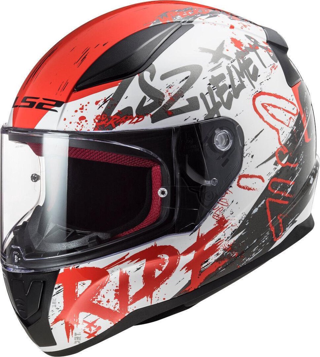 LS2 FF353 Rapid Naughty Wit Rood L