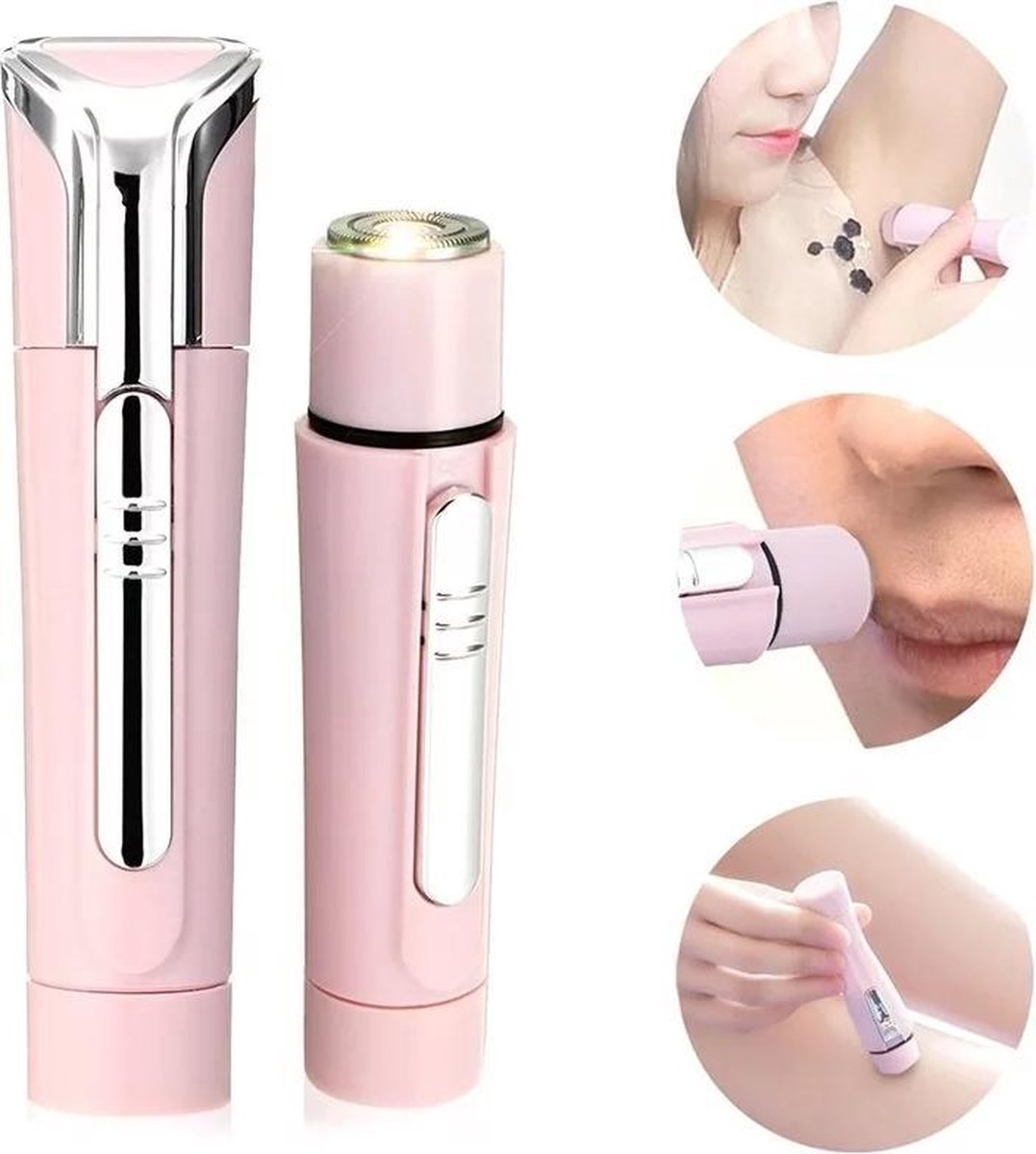 Louzir - 4 in 1 Epilator set- Elektrische scheerapparaat- Mini ontharing set
