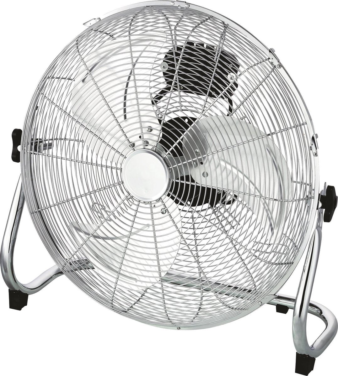 Klausberg 7471 - vloerventilator 45 cm - chroom - 100W - 3 snelheden