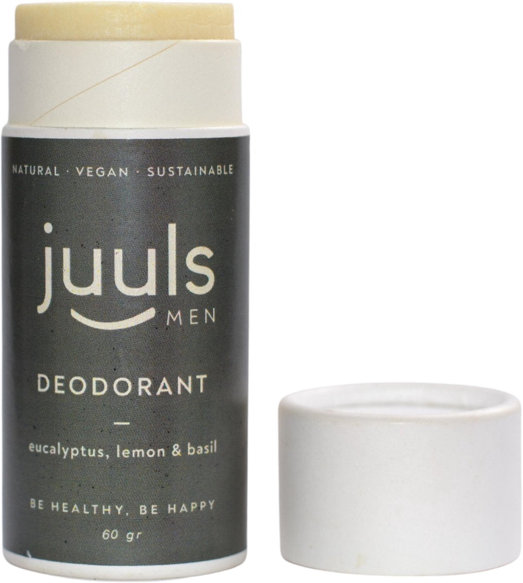 Juuls Care Vegan Deodorant - Eucalyptus - Zonder Aluminium - 100% Natuurlijk - Halal - Papieren Koker - 60 gr