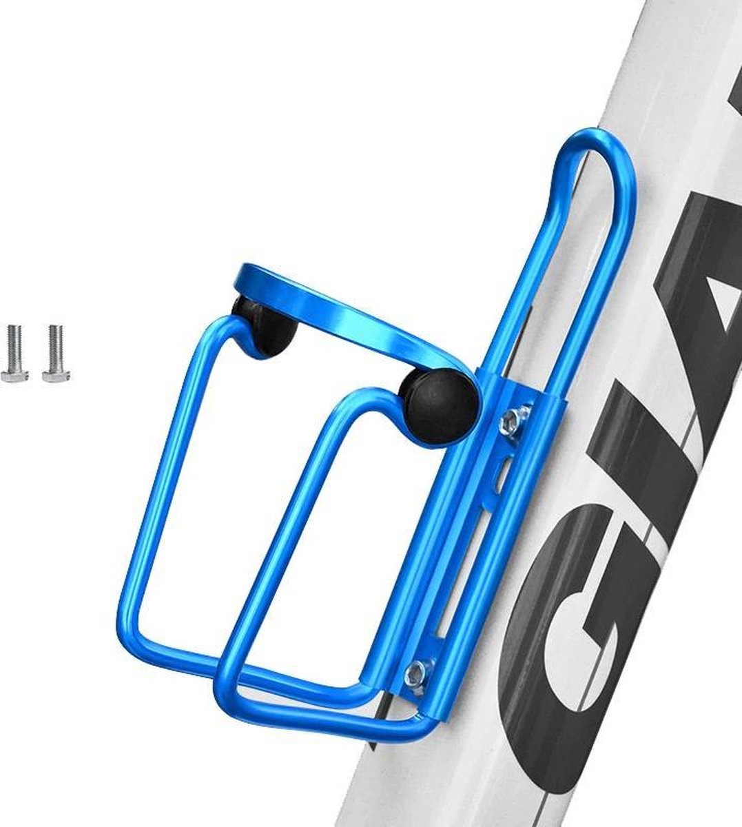 Bidonhouder Fiets - Blauw - Aluminium - Lichtgewicht Houder voor Bidon - Mountainbike Fleshouder - Racefiets