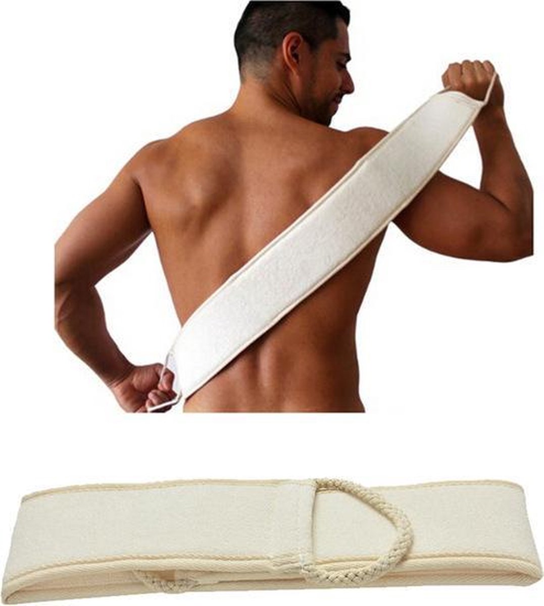 Badspons - Loofah - Spons - Badborstel - Scrub - Beige