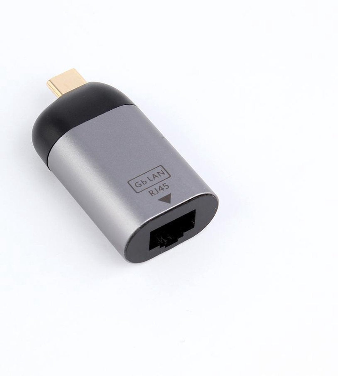 NÖRDIC C-LAN USB-C naar RJ45 Gigabit Ethernet netwerkadapter - Spacegrijs