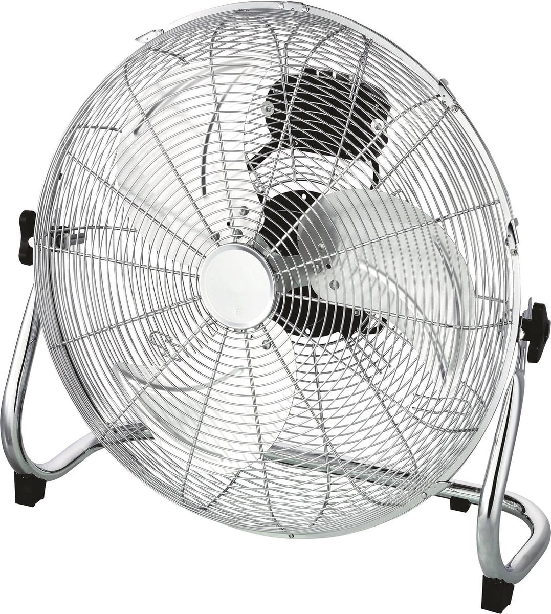 Klausberg 7516 - vloerventilator 35 cm - chroom - 60W - 3 snelheden