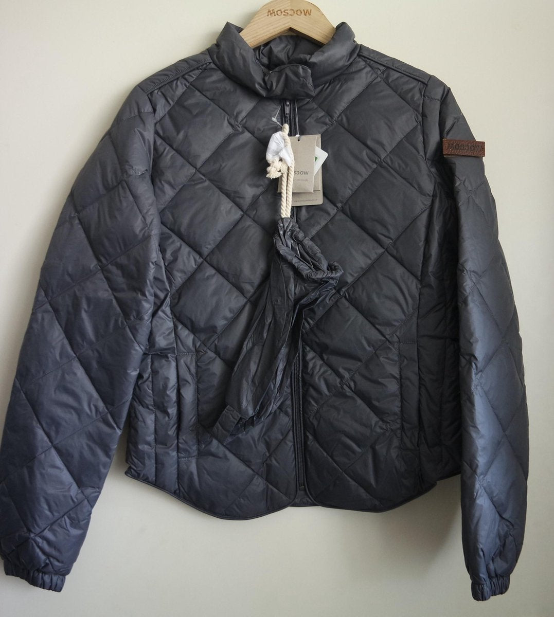 Moscow Packable Down Jacket - Maat S - Kleur middel grijs