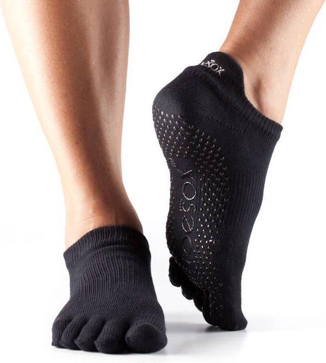 ToeSox Low Rise Full Toe Zwart