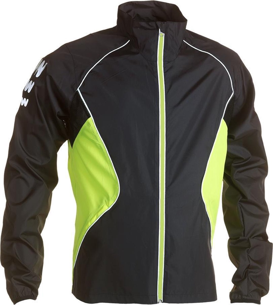 Wowow Dark Jacket Hardloopjas 2.0 Hardloopjas - Maat S  - Mannen - grijs/geel/zilver