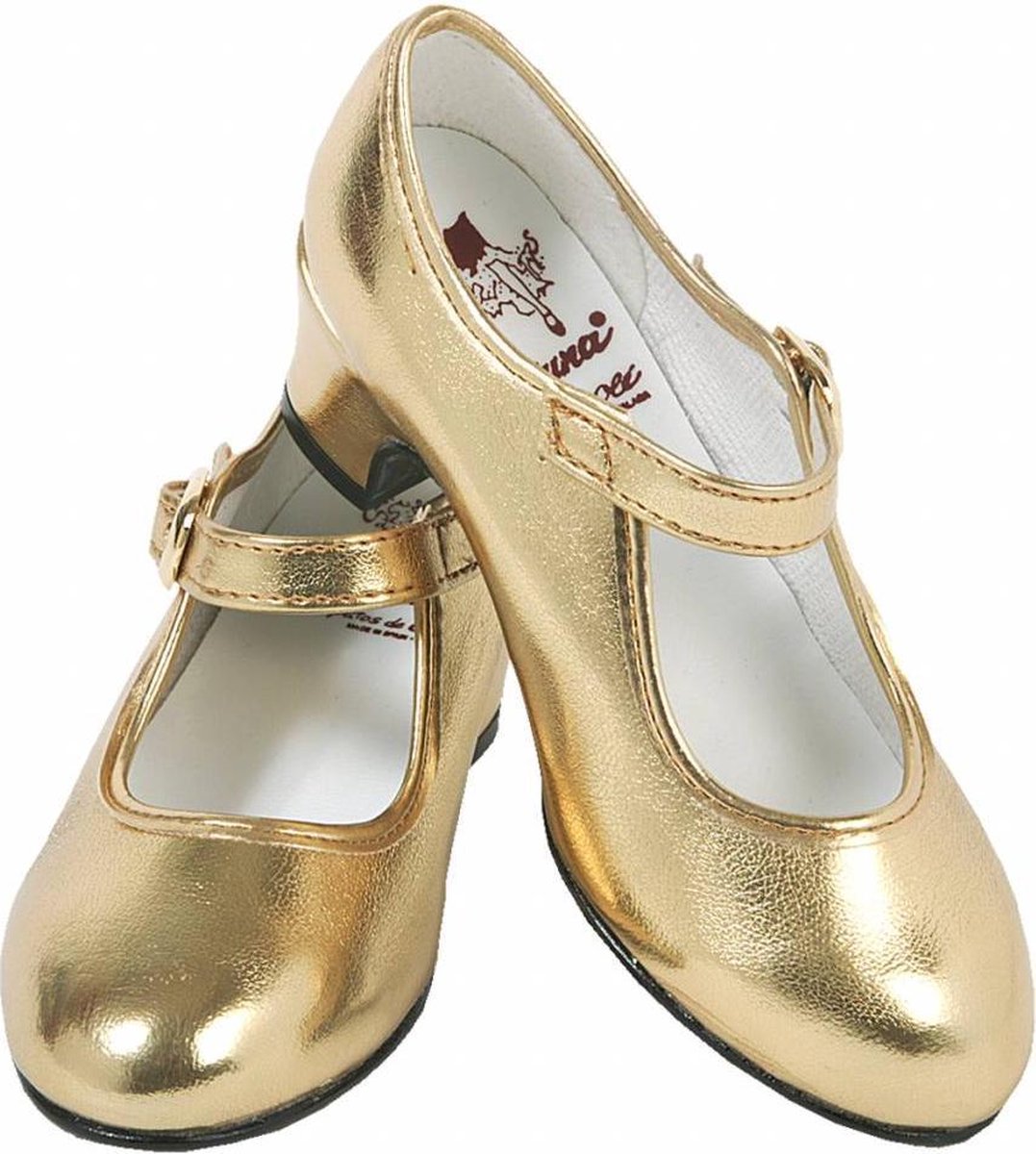 MixMamas Spaanse Prinsessenschoen - Maat 37 - Binnenzool 24 cm - Goud