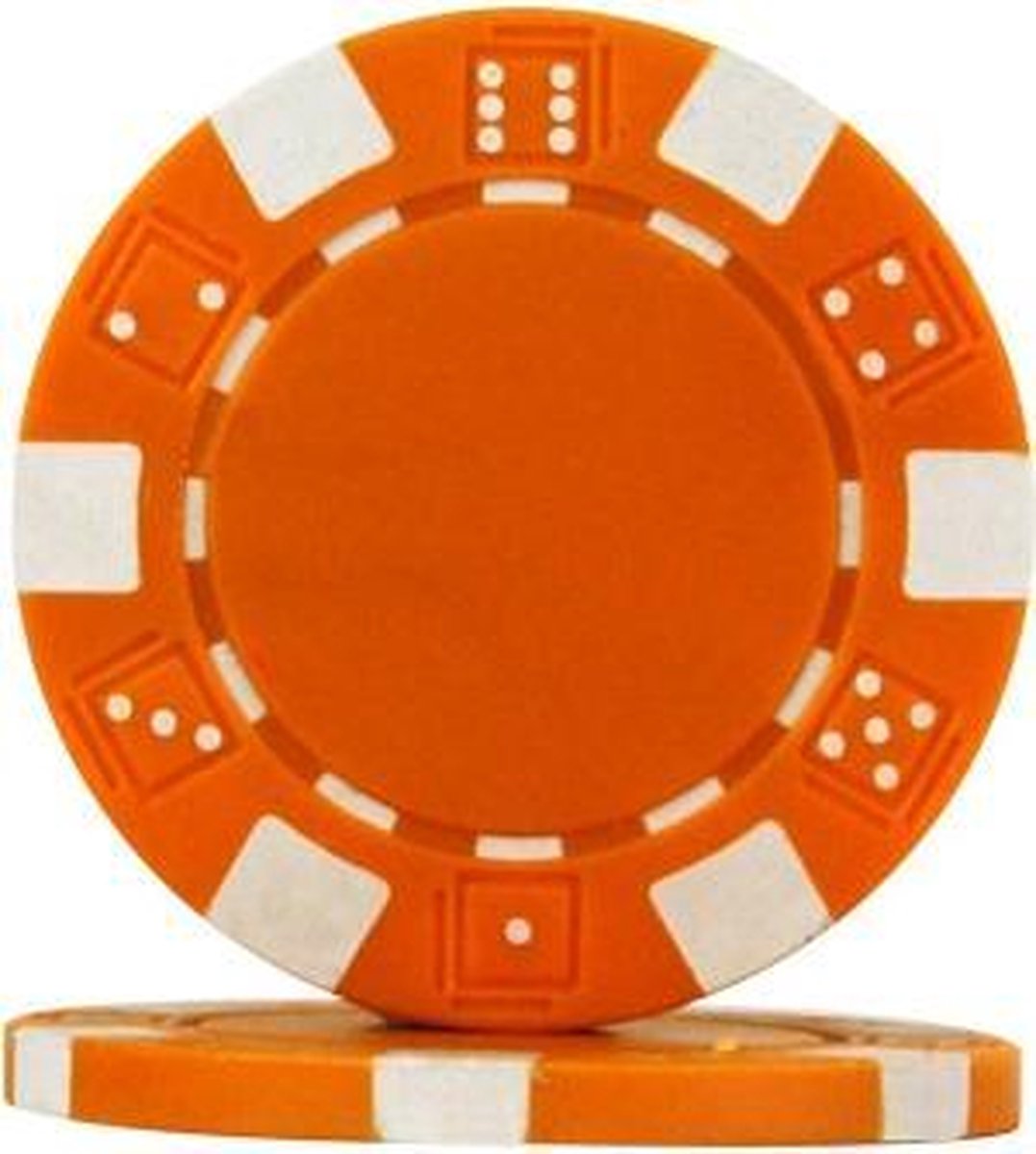 Pokerchip Dice Chip - Oranje - 11