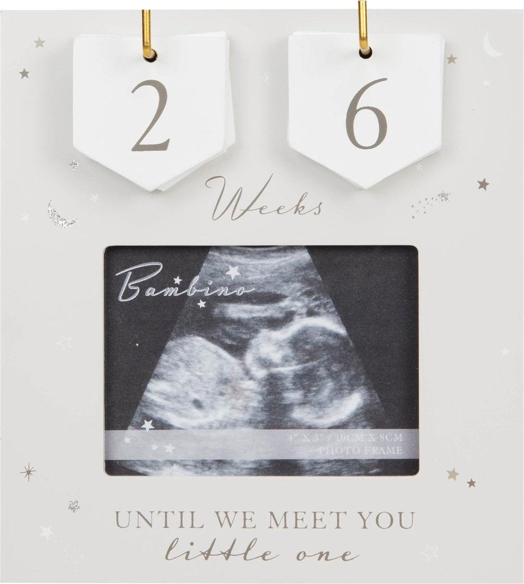 Bambino aftel echo fotolijst hout zwangerschap