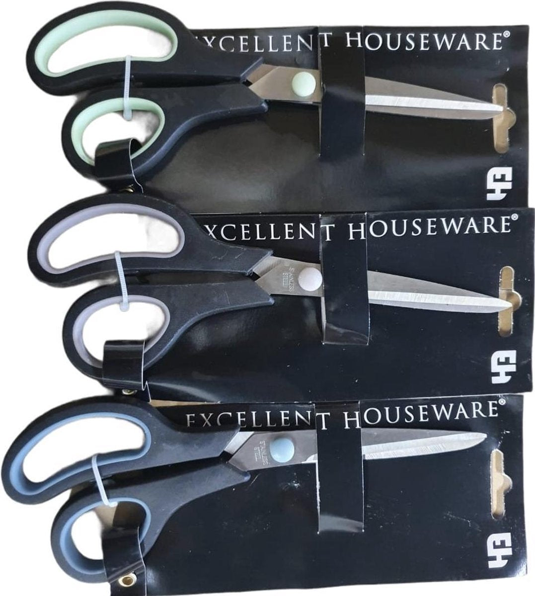 BS - Scharenset - 3 Stuks Soft grip Scharen 21CM - Keukenscharen set 3 Stuks