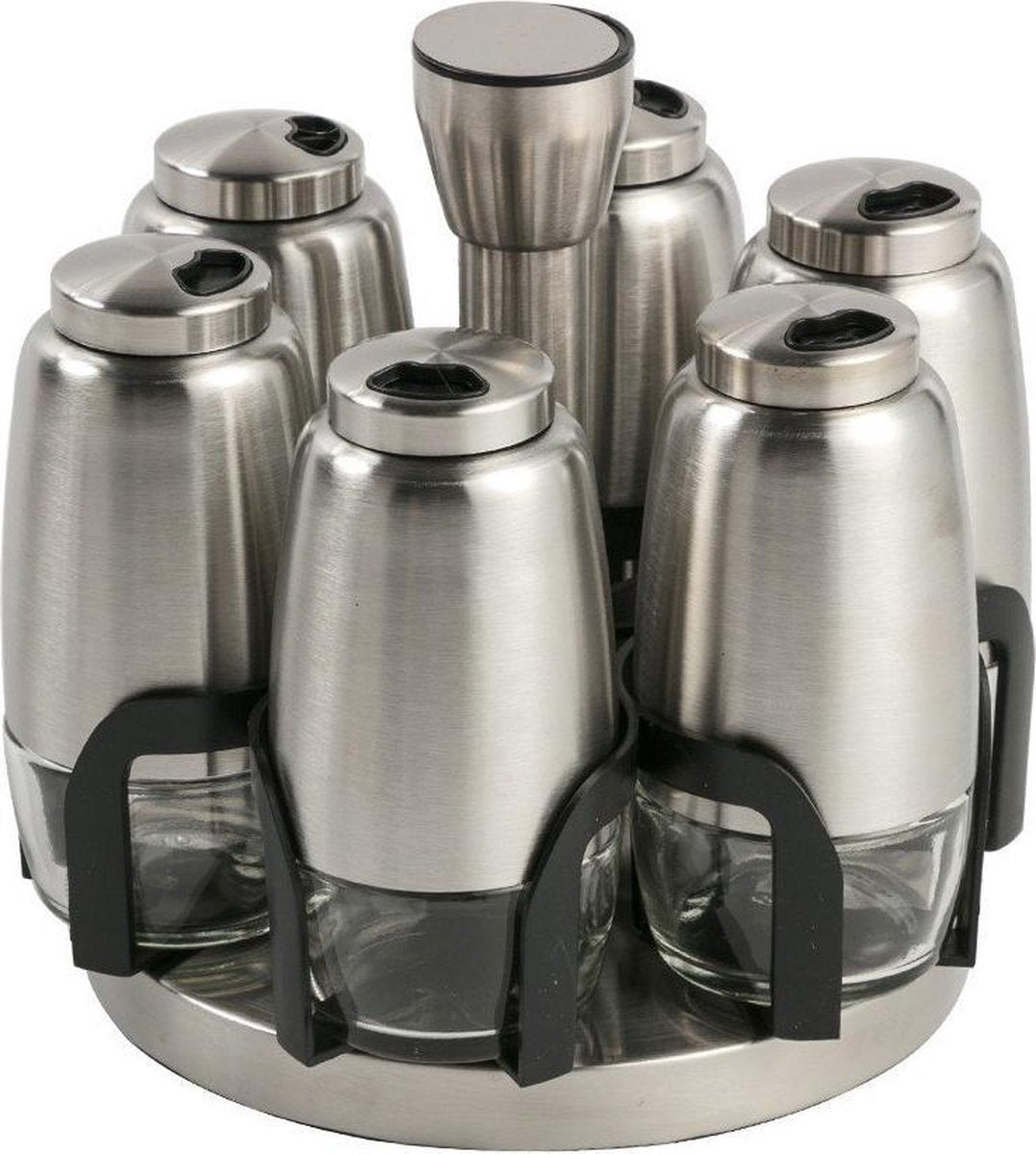Baytex Kruidenrek Draaibaar Spice Bottle - 6 Kruidenpotjes